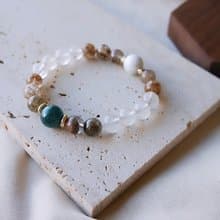 藍磷灰/四季幽靈/翠幽靈/白松石-摩納哥之約。招財療癒願望達成