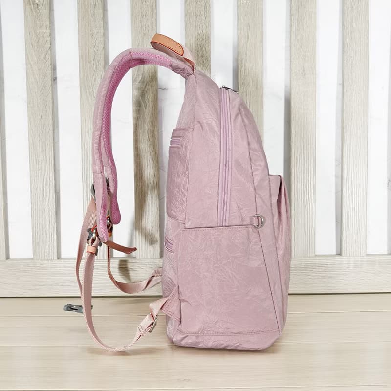 (櫻花粉)輕盈紙感甜美系休閒旅行後背包(大款)33571