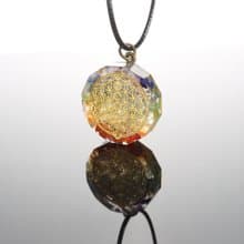 【聖誕飾品】彩虹七脈輪項鍊/可改鑰匙圈-脈輪平衡冥想水晶療癒