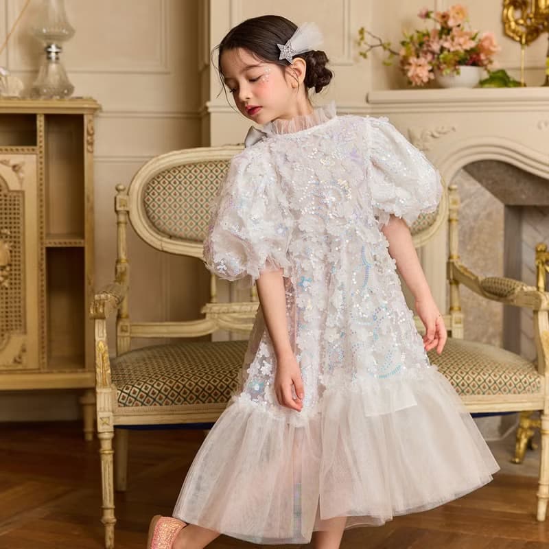 Starlight Serenade Dress-Jewel White