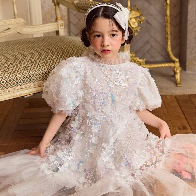 Starlight Serenade Dress-Jewel White