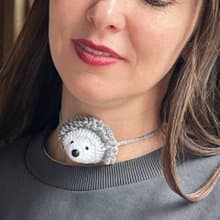 Adam's apple bra. Adam's apple hat. Adam's apple cover. Neck choker hedgehog