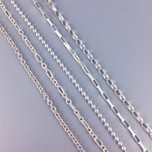 925純銀項鍊【微粗中性M款】項鍊 裸鏈 長鍊 造型 圓珠 長方 橢