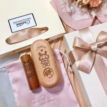 寶貝個人印鑑組 原木款 訂製生肖印章 個人印鑑 滿月送禮