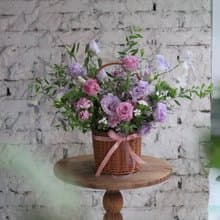【粉愛莊園】鮮花花籃/鮮花/生日花禮/祝賀花禮/開幕花禮