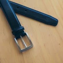 【聖誕節禮物】【送禮推薦】商務首選 方形針扣紳士皮帶 經典黑