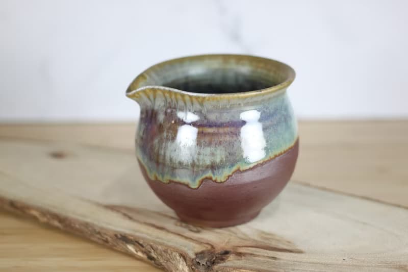 【送禮好物】230ml 鈞釉 柴燒茶海 公道杯 鶯歌名家葉敏祥手作
