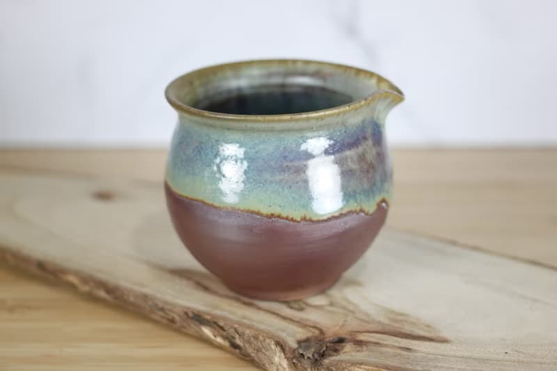 【送禮好物】230ml 鈞釉 柴燒茶海 公道杯 鶯歌名家葉敏祥手作