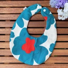 罌粟花 綠 - 口水巾 圍兜