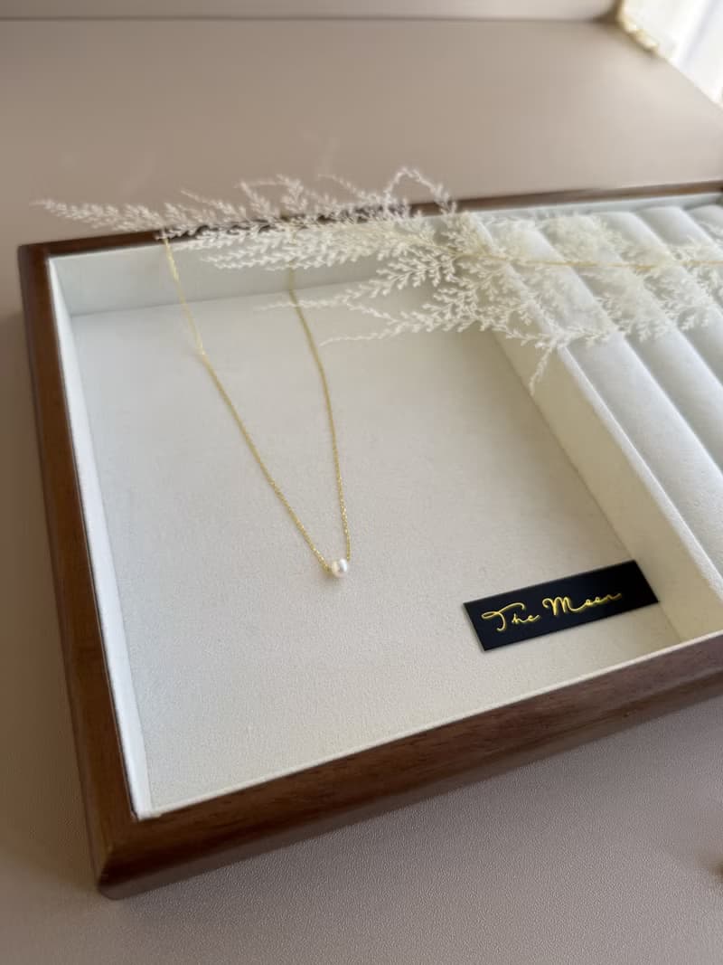 【精緻禮盒】天然淡水珍珠項鍊 純銀鍍金S925－夜曲 #18KGF 氣質