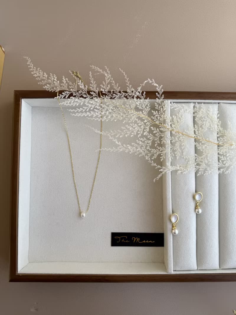 【精緻禮盒】天然淡水珍珠項鍊 純銀鍍金S925－夜曲 #18KGF 氣質