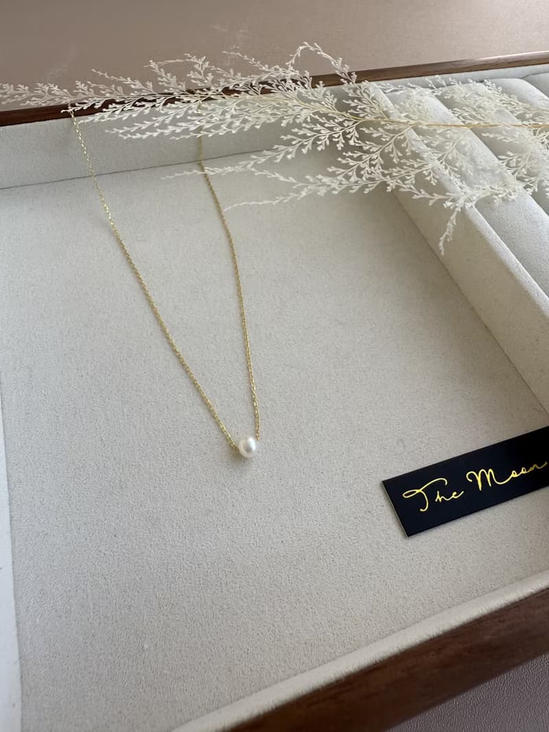 【精緻禮盒】天然淡水珍珠項鍊 純銀鍍金S925－夜曲 #18KGF 氣質