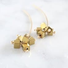 14kgf*Hematite arrow pierced earring / earring