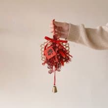 預購商品  新版 年節竹編網掛飾