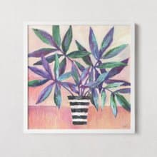 原創布面油畫 40x40 公分花卉靜物植物畫現代