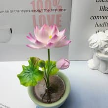 冷瓷土/黏土花藝-荷花小盆栽/送禮