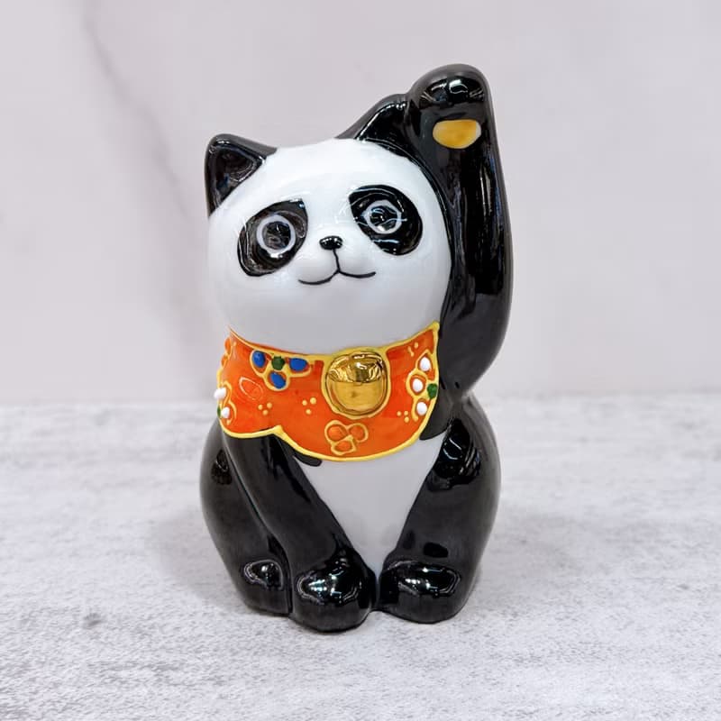 【熊趣萌韻】日本九谷燒招財貓 | 熊貓 - 3.2號