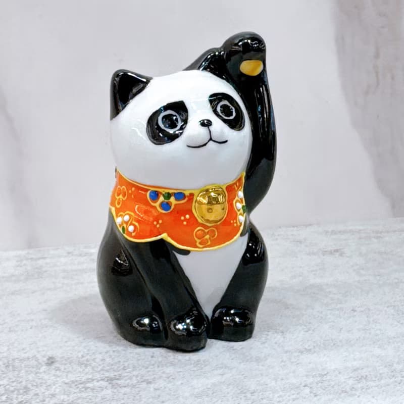 【熊趣萌韻】日本九谷燒招財貓 | 熊貓 - 3.2號