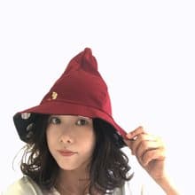 刺繡小魔女帽-森林系 小顏感 造型