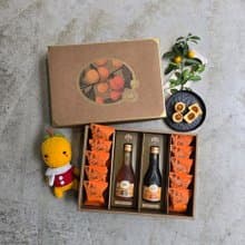 桔鋒禮盒LA4(一口酥10入+濃縮汁270g+自選搭配)-附提袋