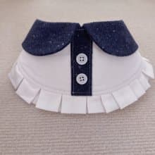 NAMICHI 藍色羊毛呢 寵物圍巾 現貨