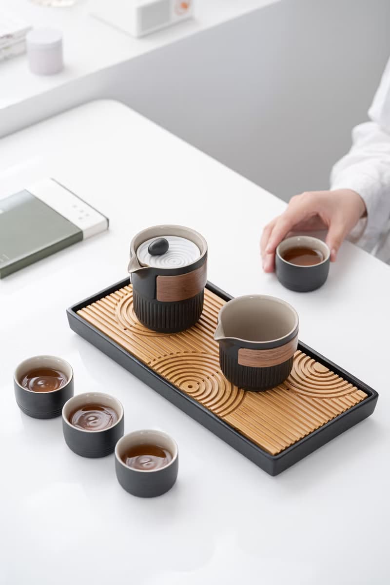ZESEE|  Black 枯山水茶具組