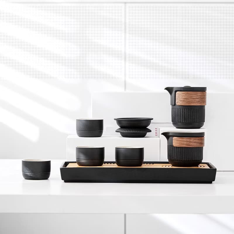 ZESEE|  Black 枯山水茶具組