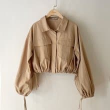 訂製系列-短版抽繩襯衫式外套