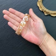 精選超美果凍體 櫻花瑪瑙 天然瑪瑙手鍊 增強運勢 吸引正面能量