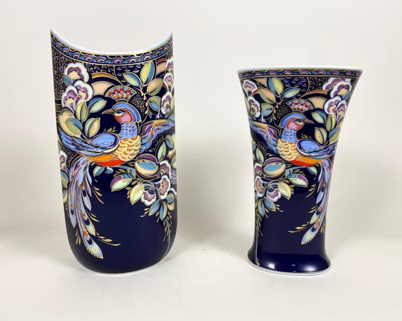 花瓶瓷器凱撒設計 Nossek 加勒比復古德國 20 世紀 80 年代