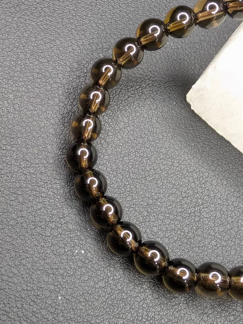 【訂製品】茶晶 手串 手鍊 天然水晶 水晶手串 8-16mm 水晶手鍊