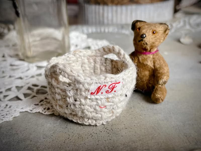 Knitting 提把置物籃 - 麵包籃