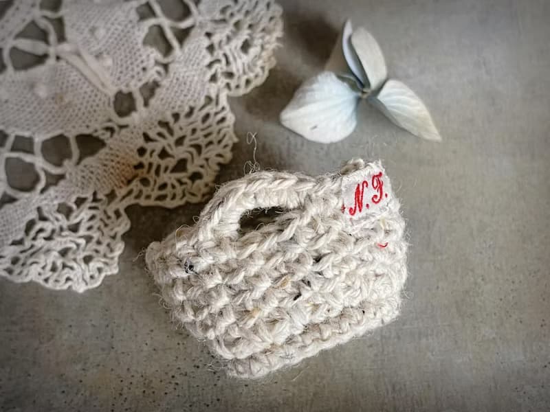 Knitting 提把置物籃 - 麵包籃