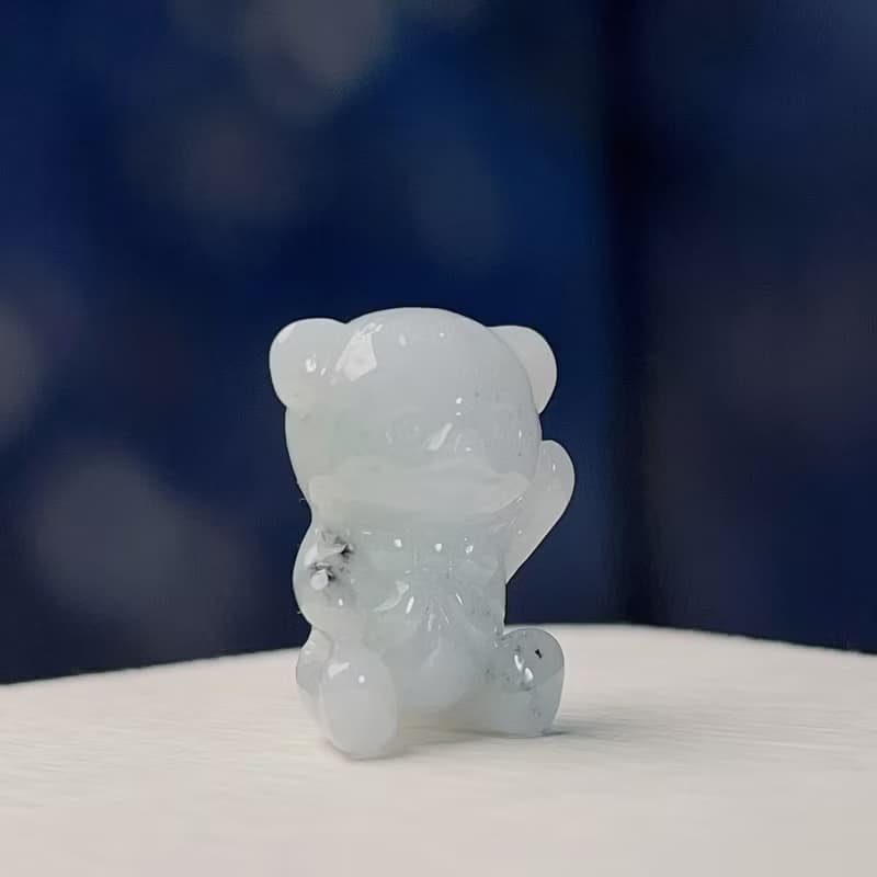 飄花翡翠熊| 天然緬甸玉A貨翡翠 | 送禮