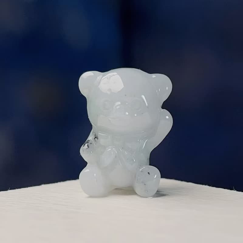 飄花翡翠熊| 天然緬甸玉A貨翡翠 | 送禮