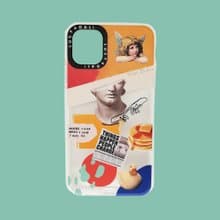 iphone蘋果防摔手機殼油畫雕塑天使復古拼貼 14 13 12 pro
