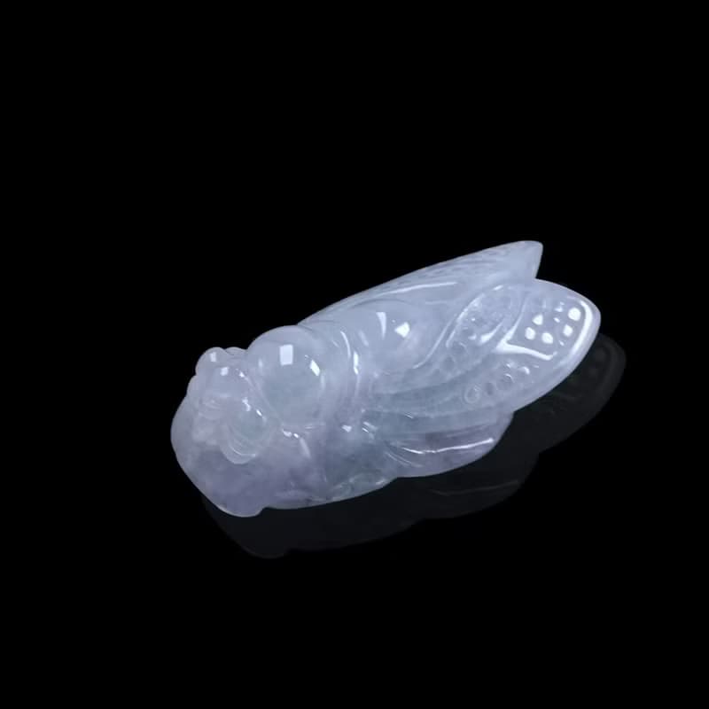 【一鳴驚人】紫羅蘭翡翠玉蟬項鍊 | 天然緬甸玉翡翠A貨 | 送禮