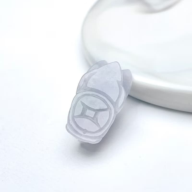 【一鳴驚人】紫羅蘭翡翠玉蟬項鍊 | 天然緬甸玉翡翠A貨 | 送禮