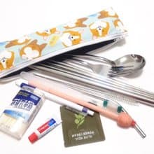 大食怪環保收納袋-科基屁屁(藍綠色)