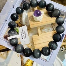 英倫風深灰藍兔毛水晶手珠11.5mm37.48g消除緊張增強說服力增加自