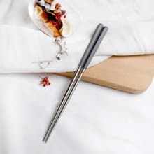 【虎哩幸福】創意六角好筷23cm 蒼穹灰 5雙入