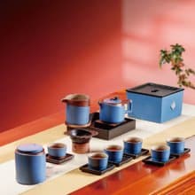陸寶 點石成金茶禮 1壺1海6杯+壺承+茶葉罐+水方 茶具組
