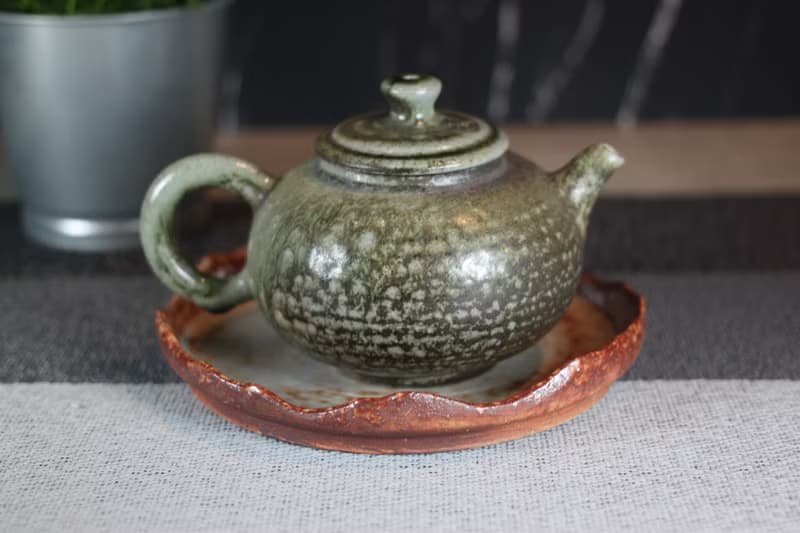 【送禮好物】280ml 柴燒天然落灰 手拉坯茶壺 鶯歌葉敏祥作品