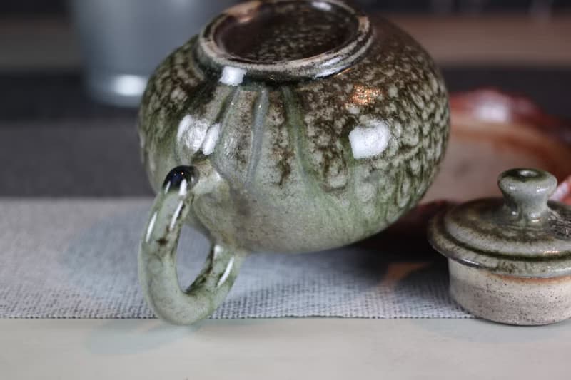 【送禮好物】280ml 柴燒天然落灰 手拉坯茶壺 鶯歌葉敏祥作品