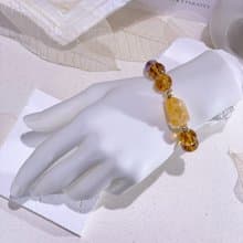 鎏金夢境  黃水晶|黃塔晶|銅鈦晶|薰衣草紫幽靈|水晶手鍊 A16-3