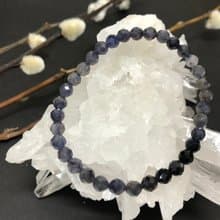 快速出貨 天然景青石多角切面珠手鍊