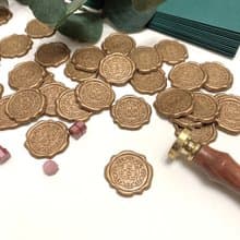 【火漆封印】|古銅花邊囍字封貼