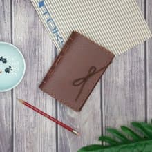 Long Stitching Journal - Retro Style -Mahogany Colour