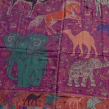 喀什米爾Cashmere/羊絨圍巾/純羊毛圍巾披巾/戒指絨披肩-駱駝大象