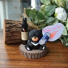 台灣黑熊原木擴香杯墊(送限量檜木純露)